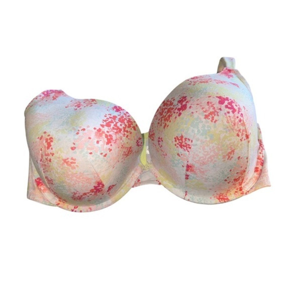 Cacique size 44F Full Coverage Underwire Bra Multicolor Print with padded strap